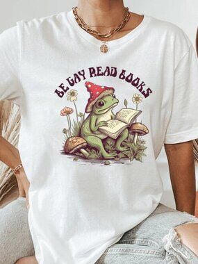 Funny Books Shirt, Funny Frog LGBT Tee, Pride Shirt Gift